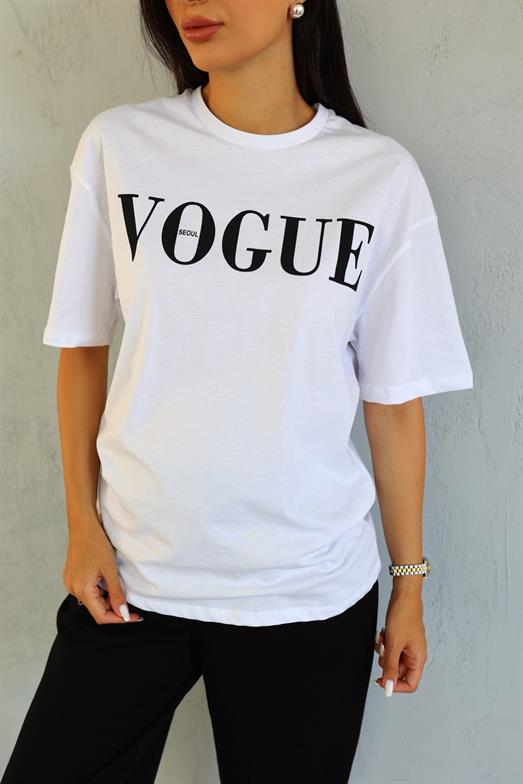 Vogue Beyaz Tshirt