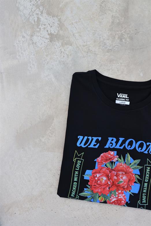 We Bloom Together Siyah Tshirt