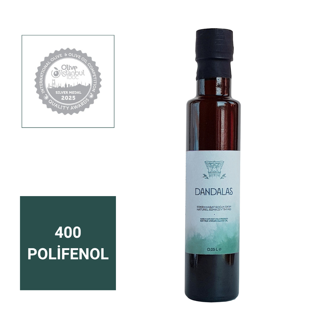 400 Polifenollü Erken Hasat Soğuk Sıkım Naturel Sızma Zeytinyağı 250 ml