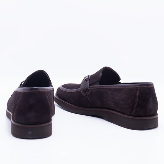 Gusse Alan Erkek Hakiki Süet Deri Loafer Ayakkabı-569