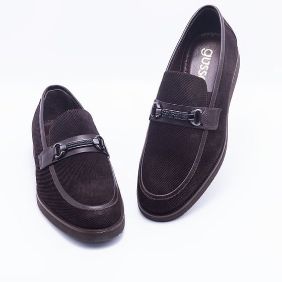 Gusse Alan Erkek Hakiki Süet Deri Loafer Ayakkabı-569