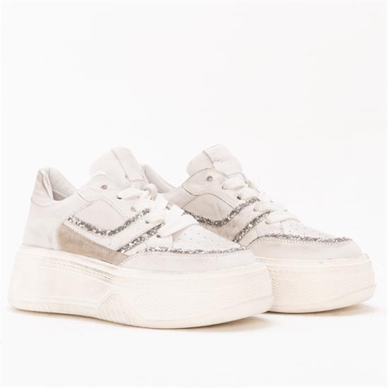 Gusse Anifel Kadın Hakiki Deri Vintage Sneaker Ayakkabı 8600