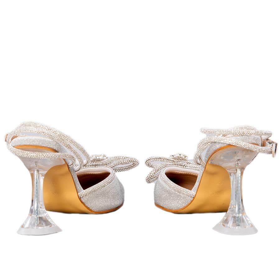 Gusse Calliope Kadın Simli Abiye Stiletto 1670S-4