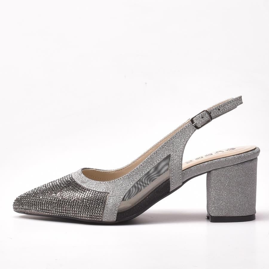 Gusse Surrina Kadın Simli Abiye Sandalet 7025-5