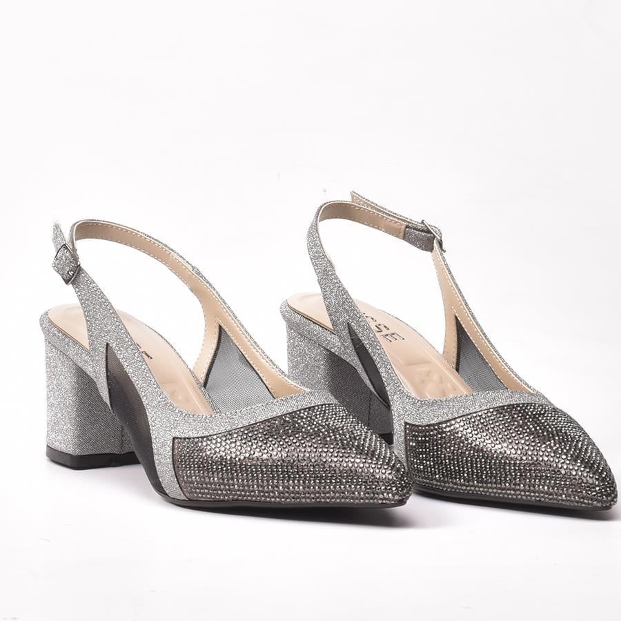 Gusse Surrina Kadın Simli Abiye Sandalet 7025-5