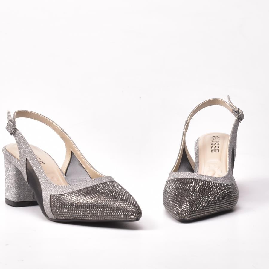 Gusse Surrina Kadın Simli Abiye Sandalet 7025-5