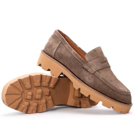 Gusse Adela Kadın Hakıkı Süet Deri Loafer 141209-2