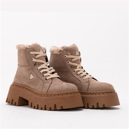 GUSSE AISHA KADIN HAKIKI NUBUK DERI BOT 6035-1