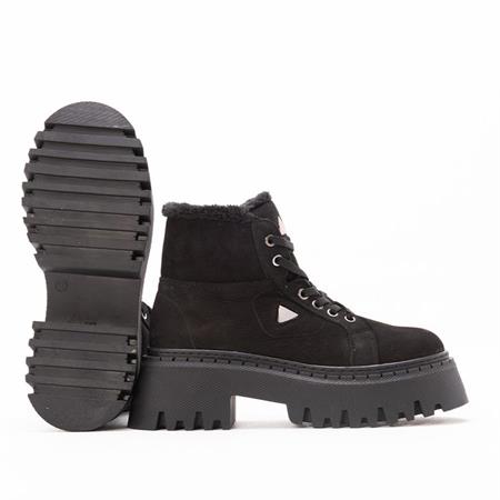 GUSSE AISHA KADIN HAKIKI NUBUK DERI BOT 6035-1