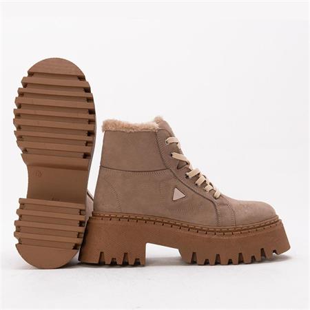 GUSSE AISHA KADIN HAKIKI NUBUK DERI BOT 6035-1