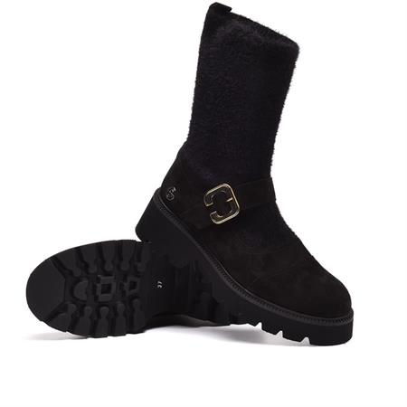 Gusse Alkmini Hakiki Süet Deri Bot 24229-2