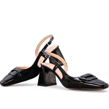 Gusse Amandral Hakik Rugani Deri Stiletto K1584