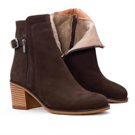 Gusse Antonin Kadın Hakiki Nubuk Deri Bot 302-1