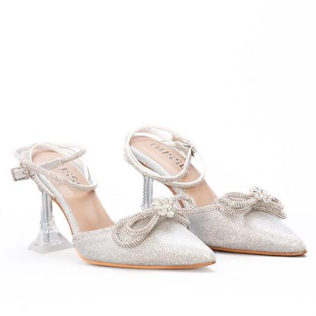 Gusse Calliope Kadın Simli Abiye Stiletto 1670S-4