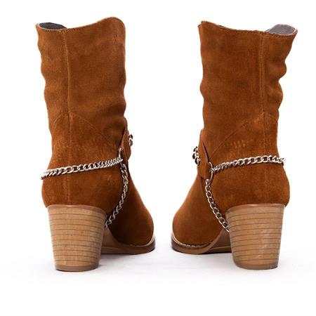 Gusse Candace Kadın Hakiki Süet Deri Bot K742-2