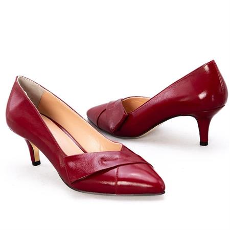 Gusse Daphe Kadın Hakiki Rugan Deri Stiletto K2585-3