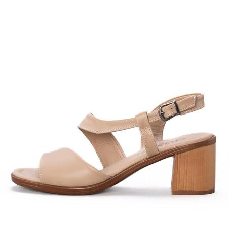 Gusse Delmare Kadın Hakiki Deri Topuklu Sandalet 2209