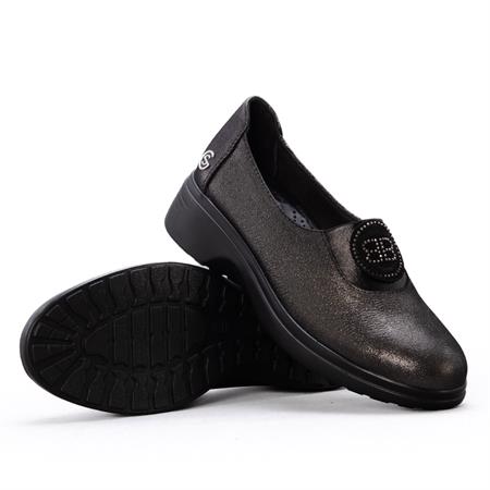 Gusse Ester Kadın Simli Hakiki Deri Ayakkabı 410