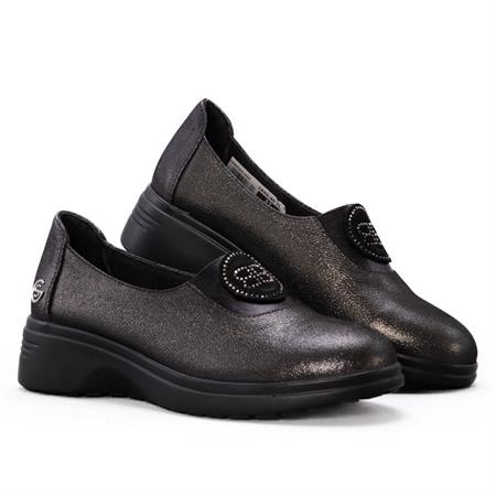 Gusse Ester Kadın Simli Hakiki Deri Ayakkabı 410