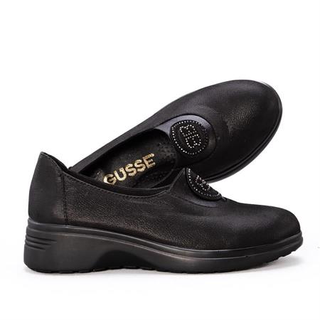 Gusse Ester Kadın Simli Hakiki Deri Ayakkabı 410