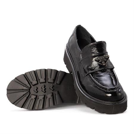 Gusse Evans Kadın Hakiki Rugan Deri Loafer Ayakkabı 5679-3