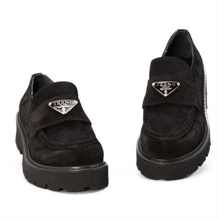 Gusse Evans Kadın Hakiki Süet Deri Loafer Ayakkabı 5679-2