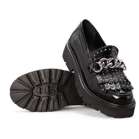 Gusse Gelbero Kadın Hakiki Rugan Deri Loafer Ayakkabı 5680-3