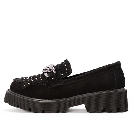 Gusse Gelbero Kadın Hakiki Süet Deri Loafer Ayakkabı 5680-2