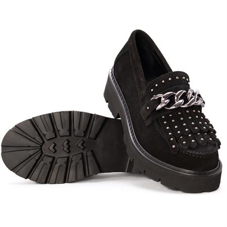 Gusse Gelbero Kadın Hakiki Süet Deri Loafer Ayakkabı 5680-2