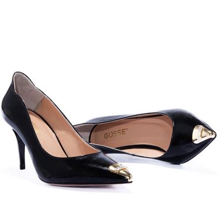 Gusse Gema Kadın Hakiki Rugan Deri Stiletto Ayakkabı-K1605MT1-3