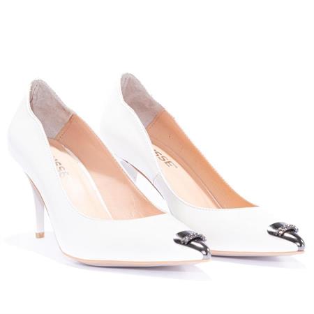 Gusse Gema Kadın Hakiki Rugan Deri Stiletto Ayakkabı-K1605MT1-3