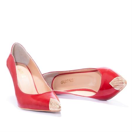 Gusse Gema Kadın Hakiki Rugan Deri Stiletto Ayakkabı-K1605M1-3