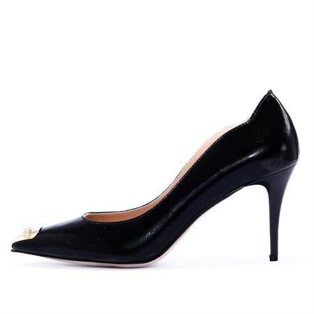 Gusse Gema Kadın Hakiki Rugan Deri Stiletto Ayakkabı-K1605MT1-3