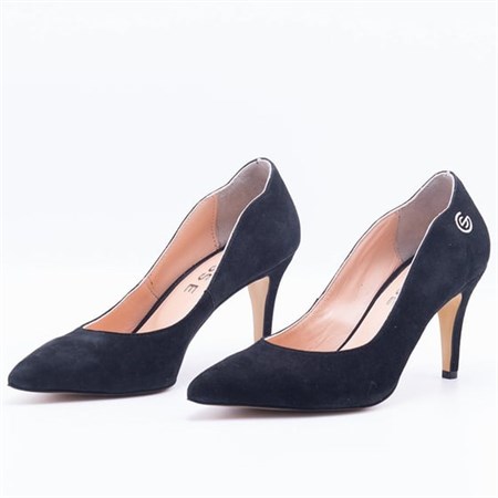 Gusse Gema Kadın Hakiki Süet Deri Stiletto Ayakkabı-K1605-2