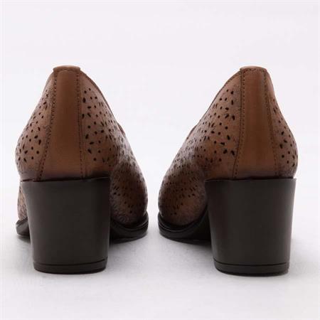 GUSSE LANA KADIN HAKIKI DERI TOPUKLU AYAKKABI 345