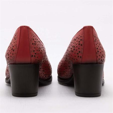 GUSSE LANA KADIN HAKIKI DERI TOPUKLU AYAKKABI 345