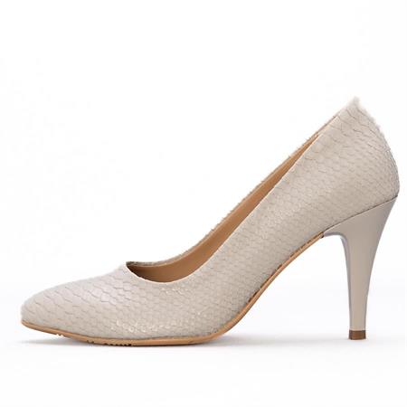 Gusse Luna Kadın Kroko Baskı Stiletto Ayakkabı 159