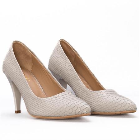 Gusse Luna Kadın Kroko Baskı Stiletto Ayakkabı 159