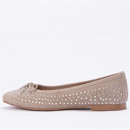 Gusse Mahsunta Kadın Hakiki Süet Deri Babet 15124-2