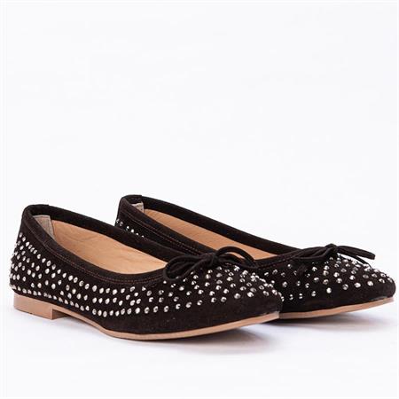 Gusse Mahsunta Kadın Hakiki Süet Deri Babet 15124-2