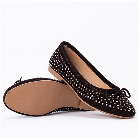 Gusse Mahsunta Kadın Hakiki Süet Deri Babet 15124-2