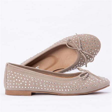 Gusse Mahsunta Kadın Hakiki Süet Deri Babet 15124-2