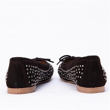 Gusse Mahsunta Kadın Hakiki Süet Deri Babet 15124-2