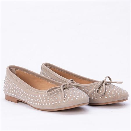 Gusse Mahsunta Kadın Hakiki Süet Deri Babet 15124-2