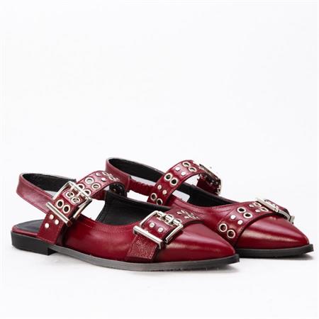 Gusse Margot Kadın Hakiki Rugan Deri Babet K151299-3