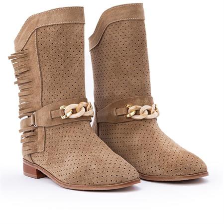 Gusse Novera Kadın Hakiki Süet Deri Yazlık Bot K151906-2