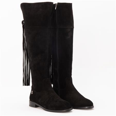 Gusse Paraskevi Kadın Hakıkı Suet Derı Çizme K422-2