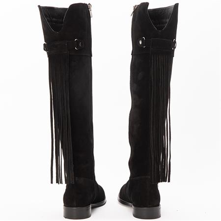 Gusse Paraskevi Kadın Hakıkı Suet Derı Çizme K422-2