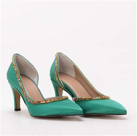 GUSSE SHARON KADIN SATEN STILETTO AYAKKABI 1328