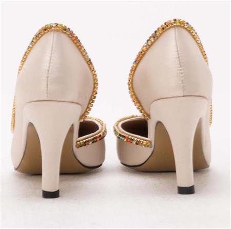 GUSSE SHARON KADIN SATEN STILETTO AYAKKABI 1328